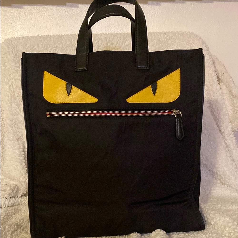 Fendi Monster Nylon Tote Bag